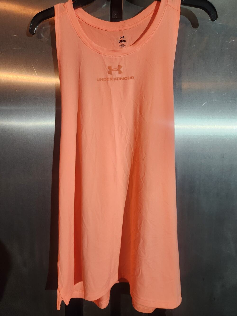 Under Armour Rush Loose Fit Tank Top Coral Size L